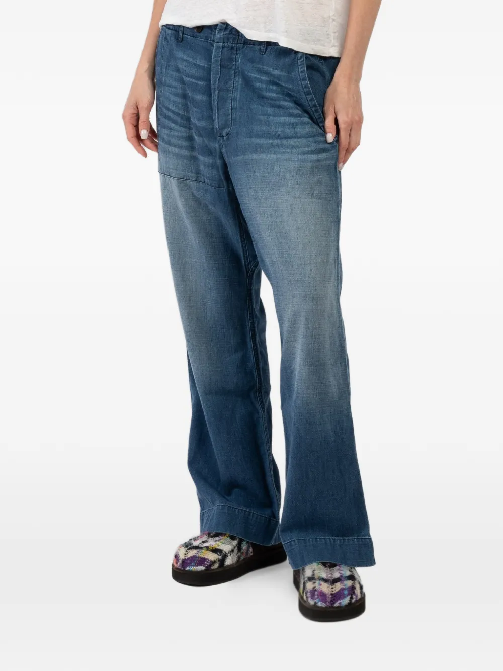 FreeCity French Sailor elasticated jeans - Blu