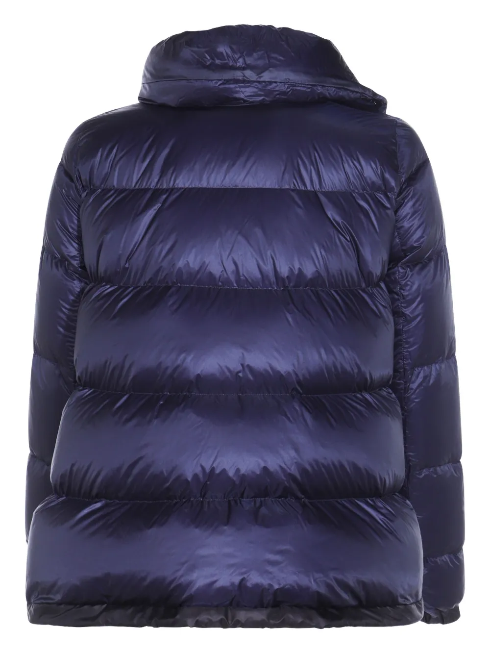 sacai Gewatteerd jack met asymmetrische rits Blauw