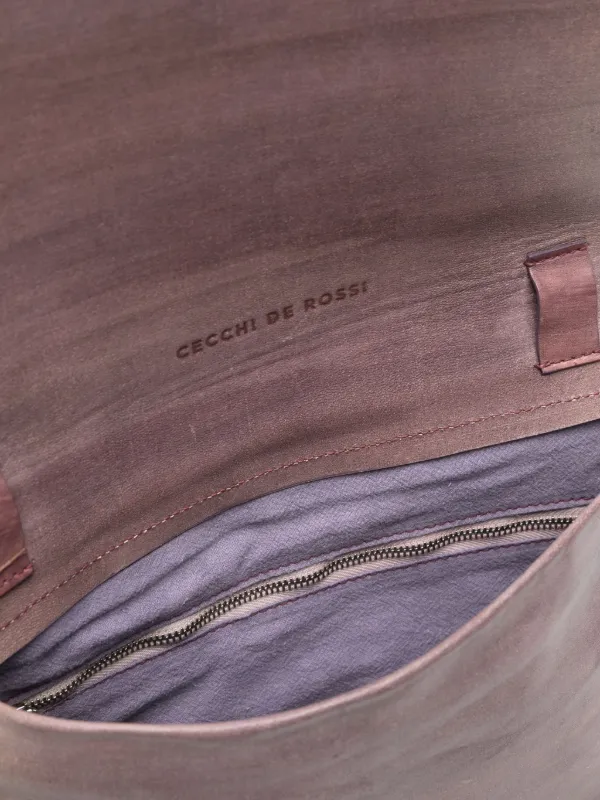 Cecchi De Rossi レザーショルダーバッグ | パープル | FARFETCH JP