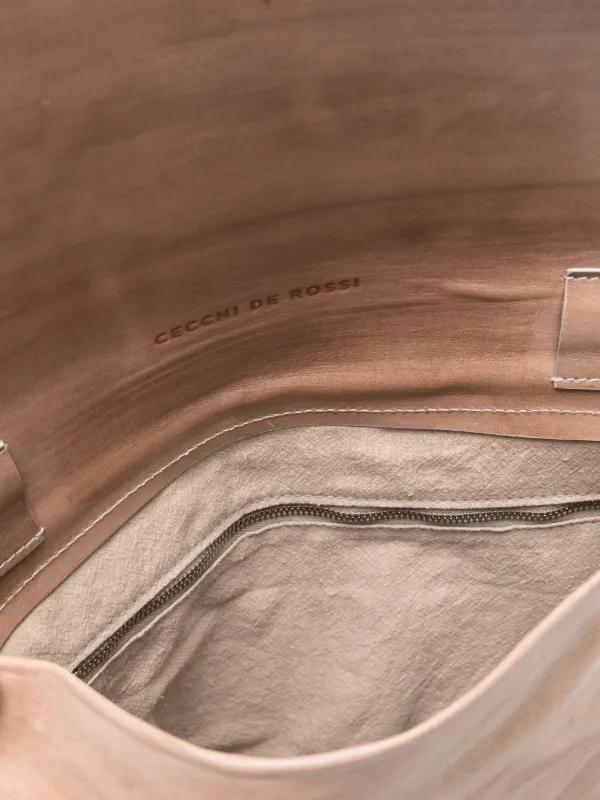 Cecchi De Rossi レザーショルダーバッグ | ニュートラル | FARFETCH JP