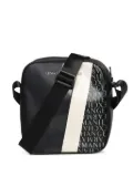 Armani Exchange Dylan geometric-panel messenger bag - Blue