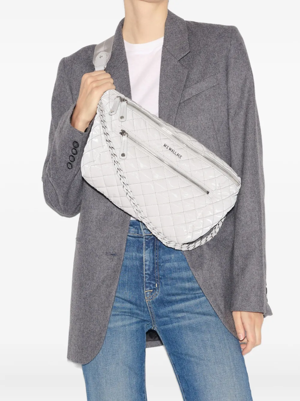 Mz Wallace Buff Crosby quilted cross body bag | Image 2