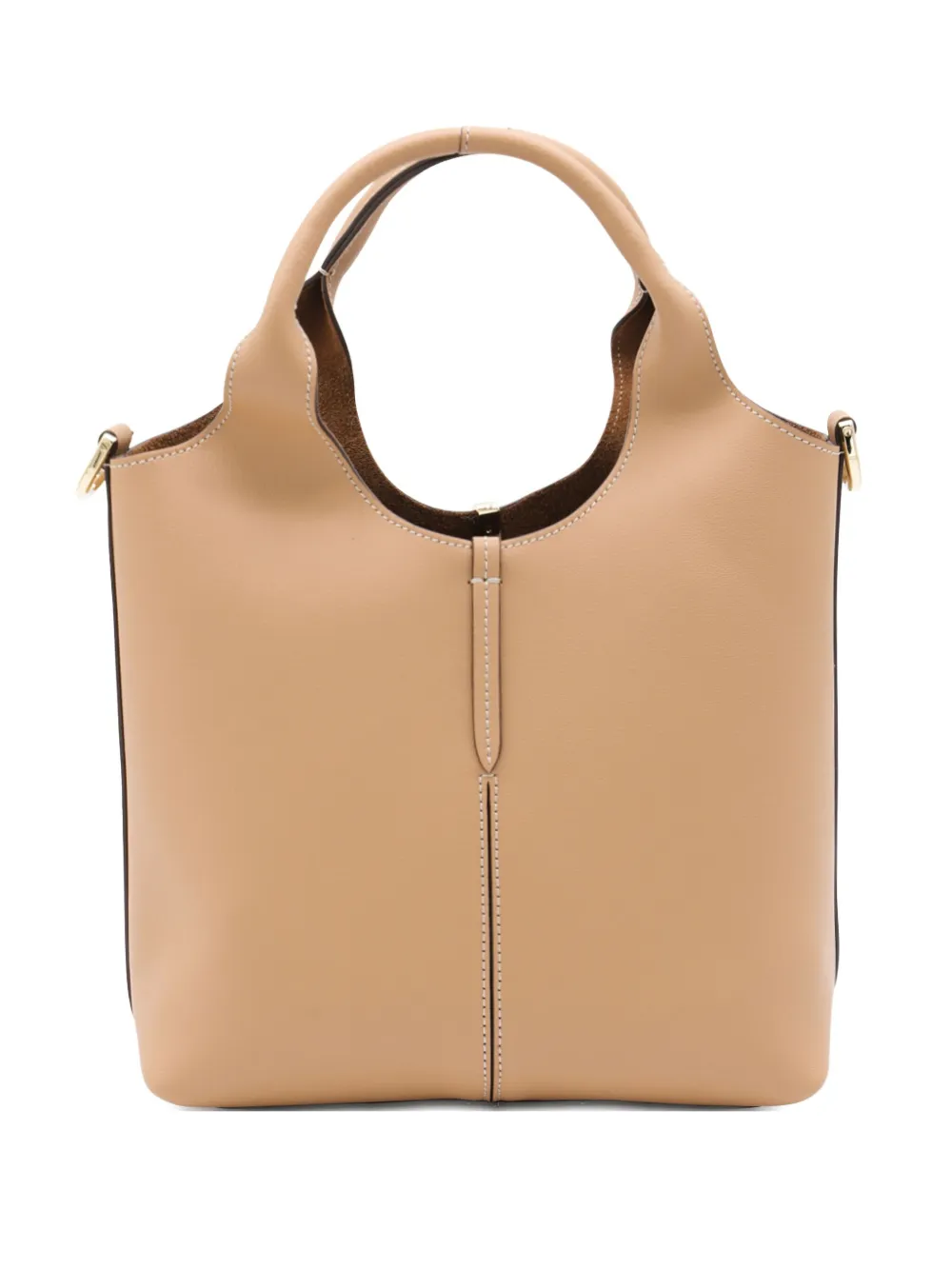 Tod's mini top-handle leather bag Beige