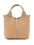 Tod's mini top-handle leather bag - Neutrals
