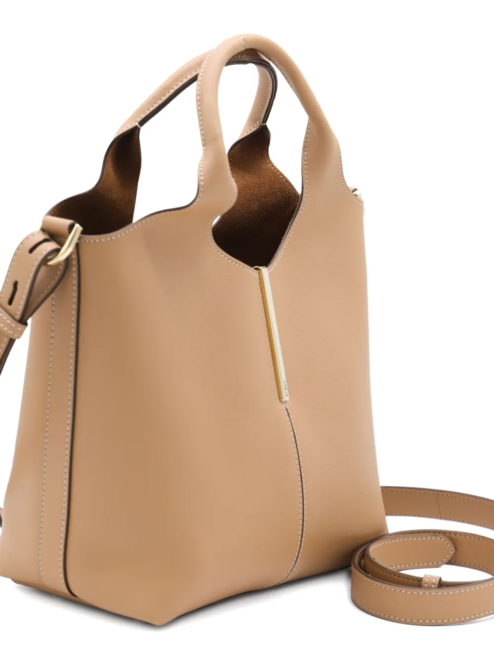Tod's Leren mini-tas met handvat Beige
