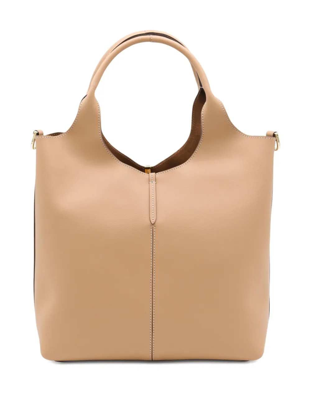 Tod's small top-handle gold-bar tote bag Bruin