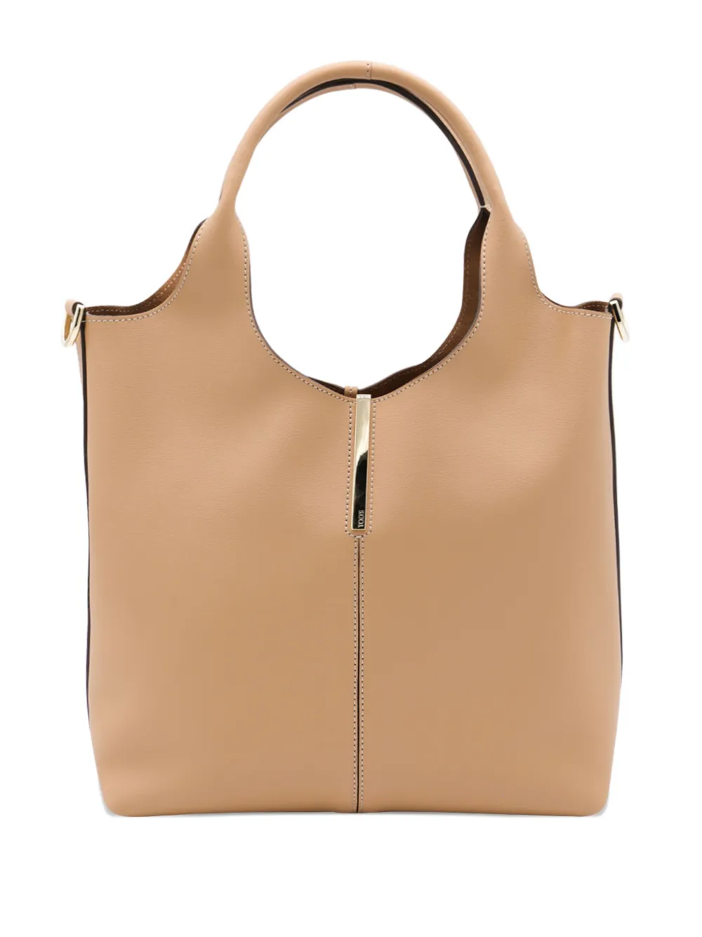 Tod's small top-handle gold-bar tote bag Bruin