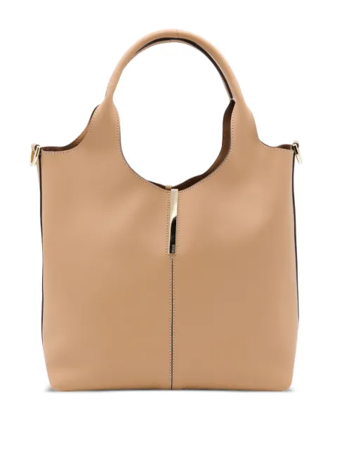 Tod's small top-handle gold-bar tote bag