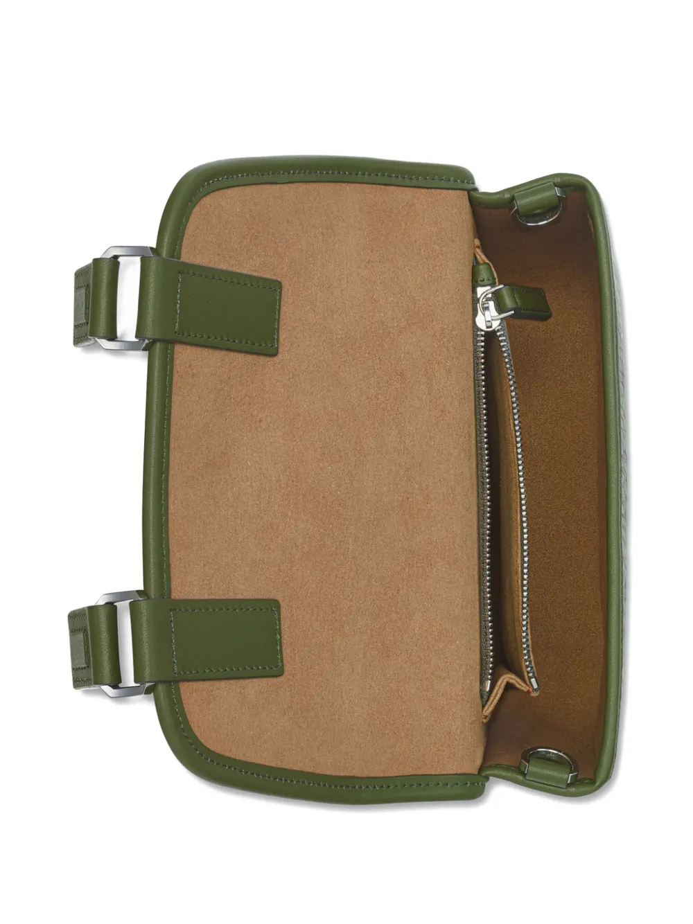 MCM Aren Visetos kleine messengertas met monogram Groen
