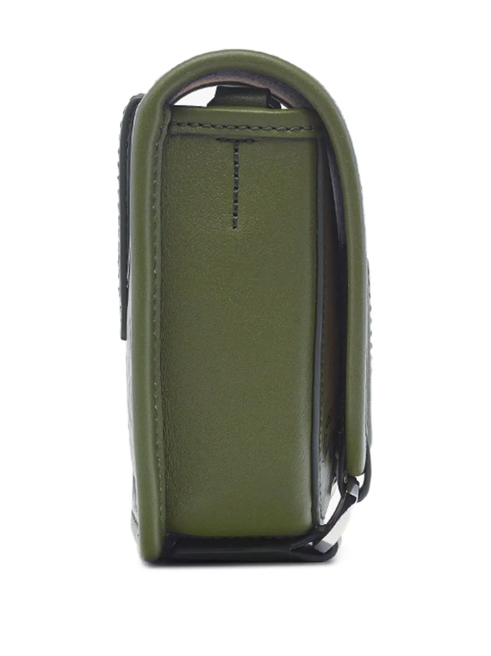 MCM Aren Visetos kleine messengertas met monogram Groen