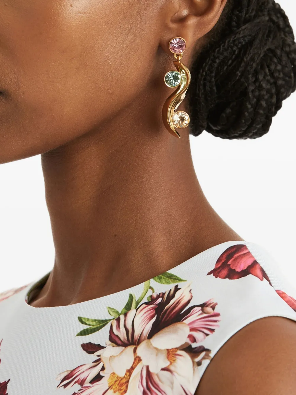 Oscar de la Renta crystal-embellished earrings | Image 2