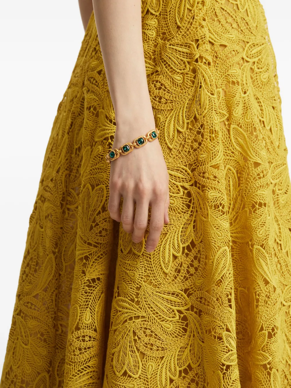 Oscar de la Renta Vierkante schakelarmband - Goud