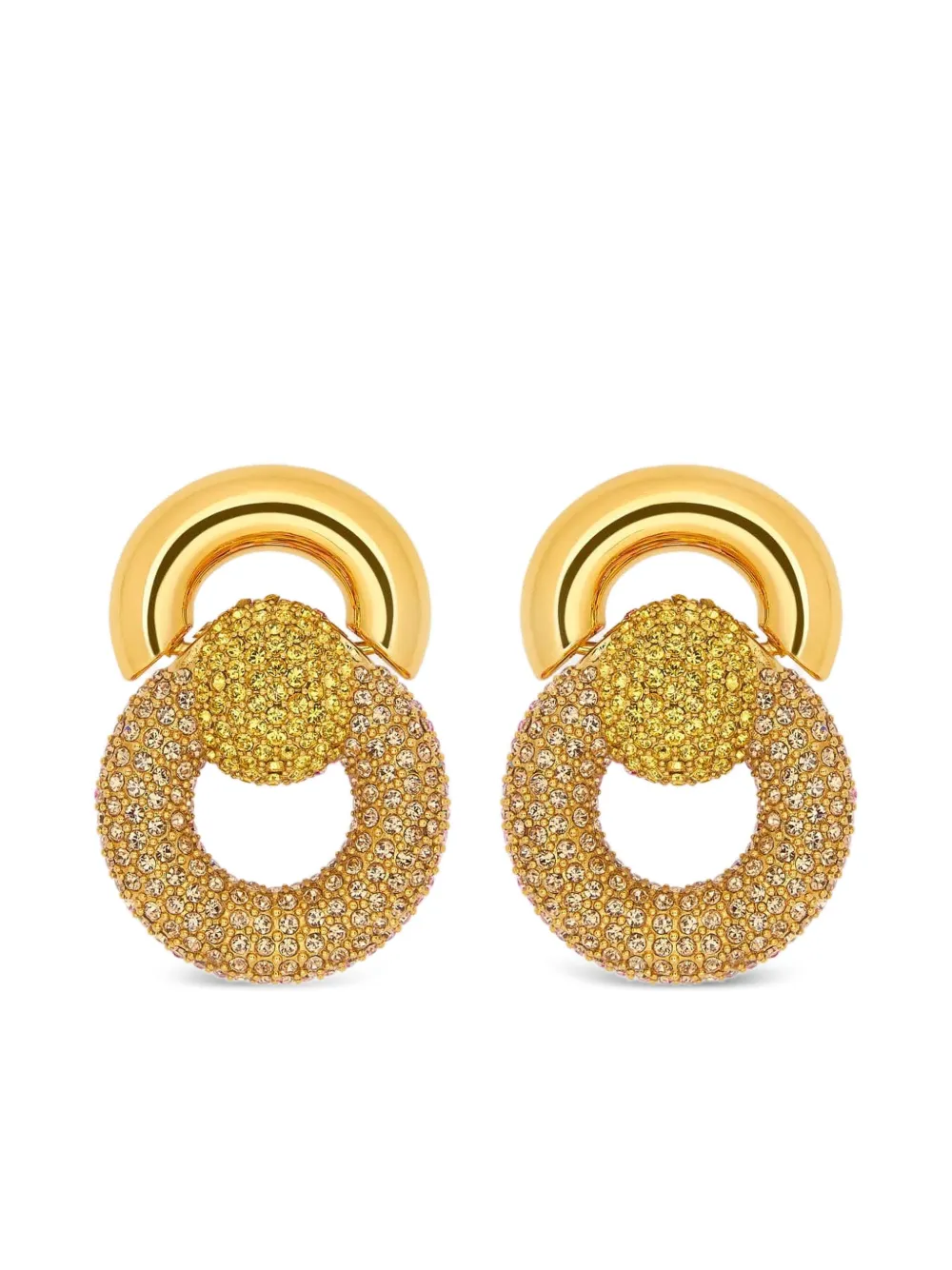 crystal-embellished earrings