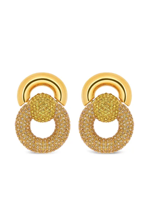 Oscar de la Renta crystal-embellished earrings