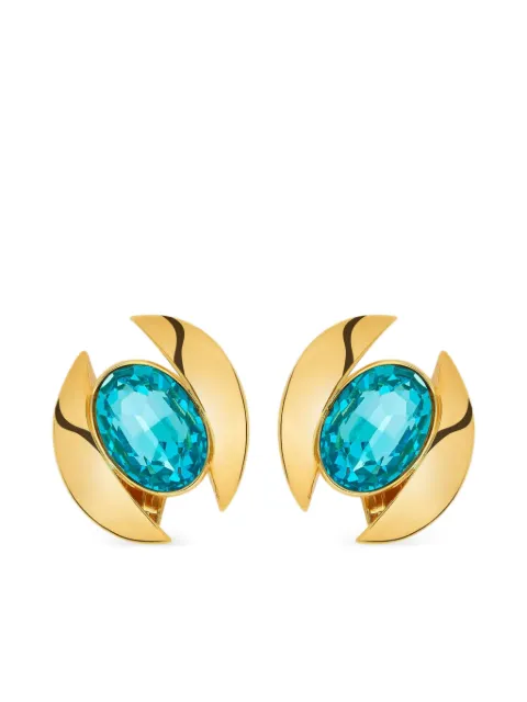 Oscar de la Renta crystal-embellished earrings