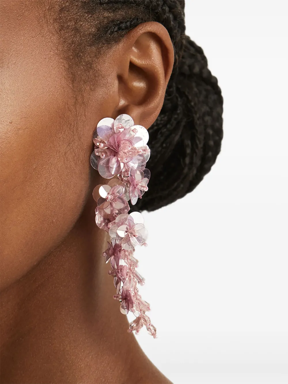 Oscar de la Renta floral-cascade dangling earrings | Image 2