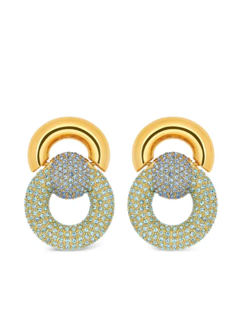 Oscar de la Renta gemstone-embellished circular earrings