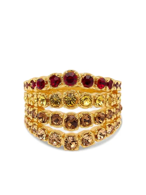 Bague à ornements en cristal - Oscar de la Renta - Modalova