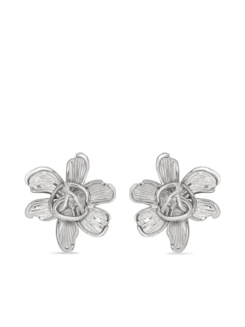 Oscar de la Renta Ohrringe mit Blumen-Design
