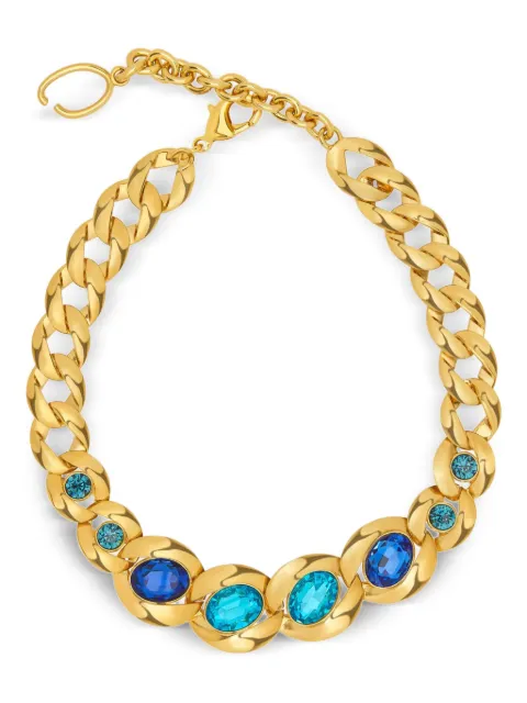 Oscar de la Renta Framed Oval necklace