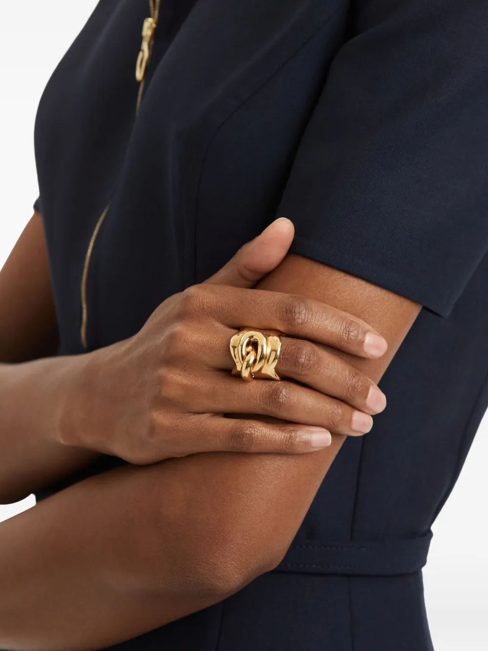Oscar de la Renta chain-link sculpted ring | Image 2