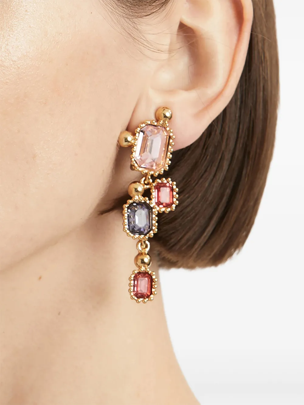 Oscar de la Renta Scramble clip-on oorbellen - Goud