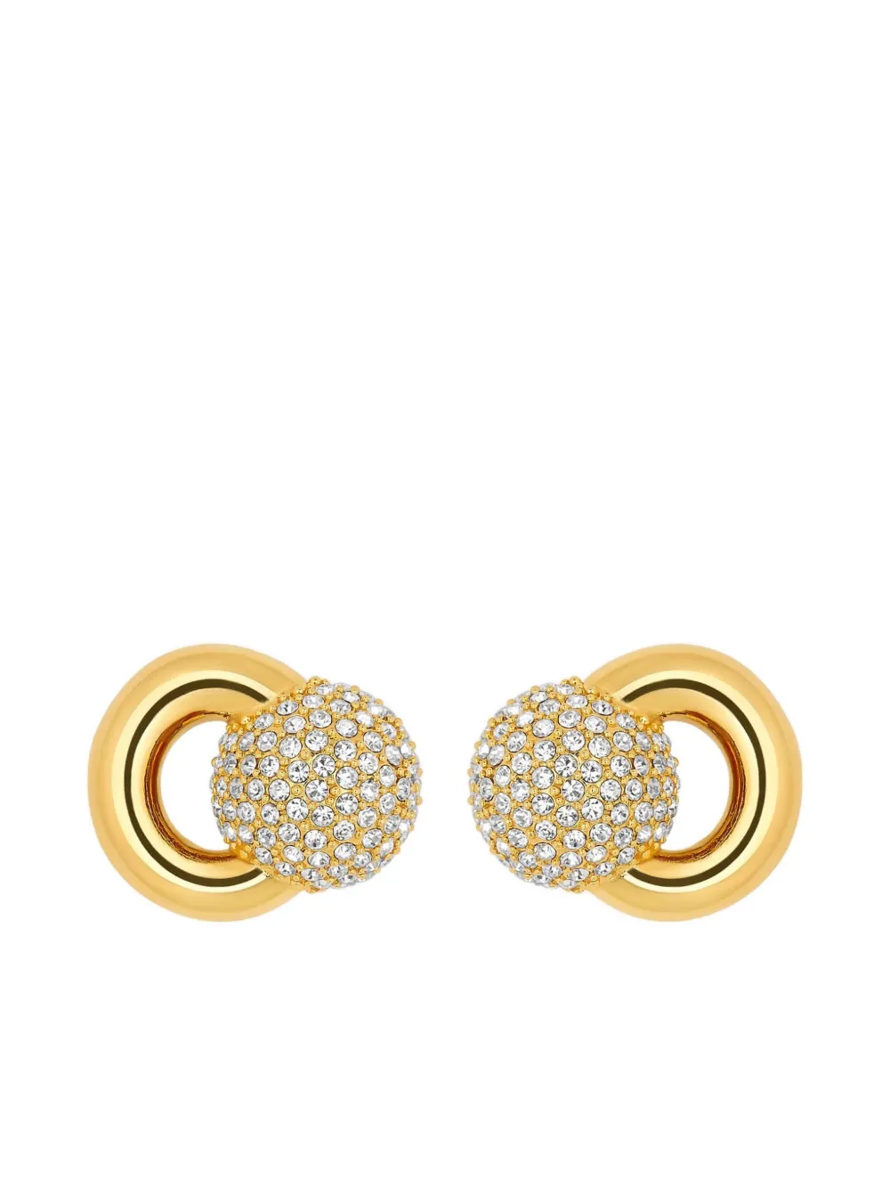 Oscar de la Renta Orecchini con cristalli - Oro
