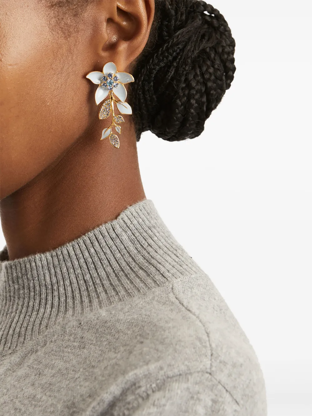 Oscar de la Renta Jasmin Vine oorbellen - Goud
