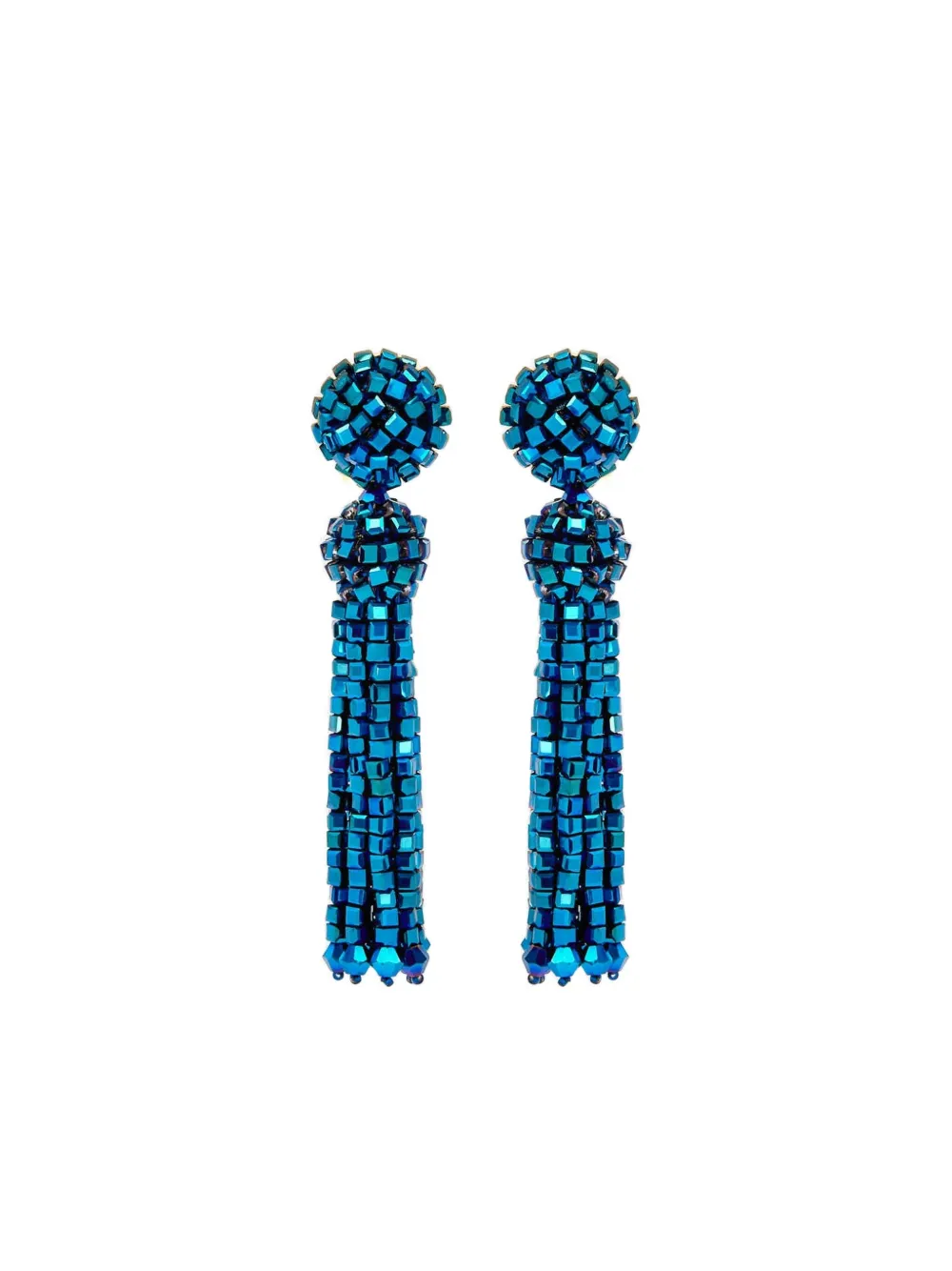 Oscar de la Renta Orecchini con nappa - Blu