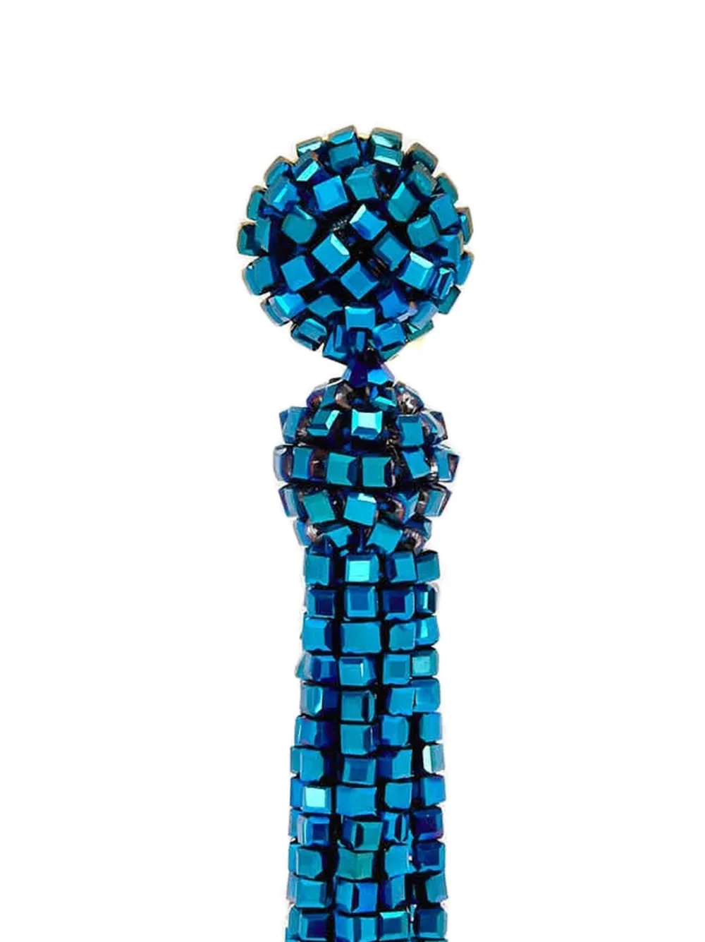 Oscar de la Renta Oorbellen met kwastje - Blauw