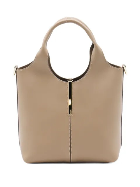 Tod's mini top-handle gold-bar bag
