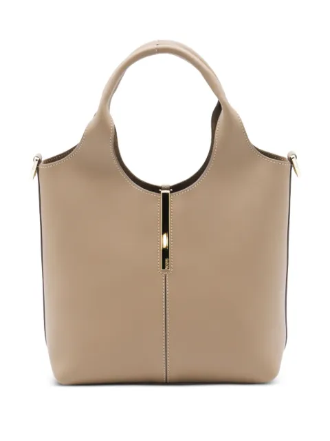Tod's mini top-handle gold-bar bag