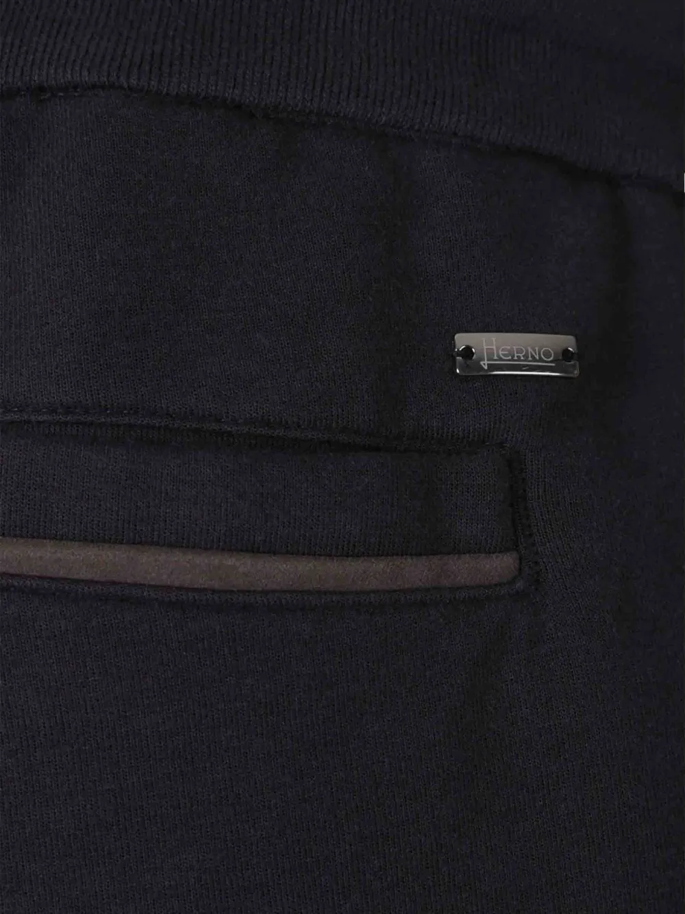 Herno Broek met geplooid detail Blauw
