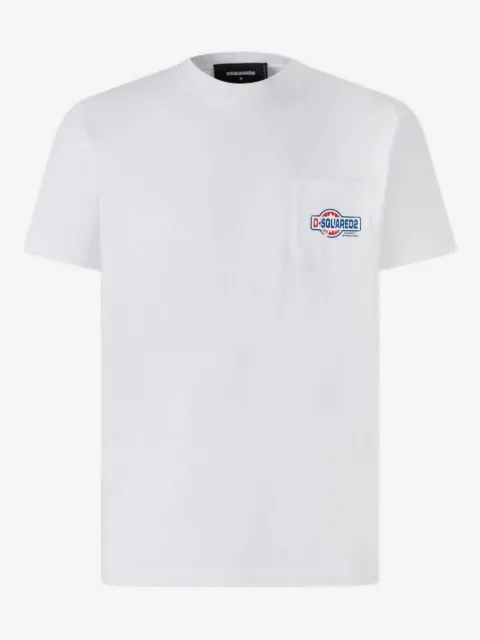 DSQUARED2 logo-patch pocket T-shirt
