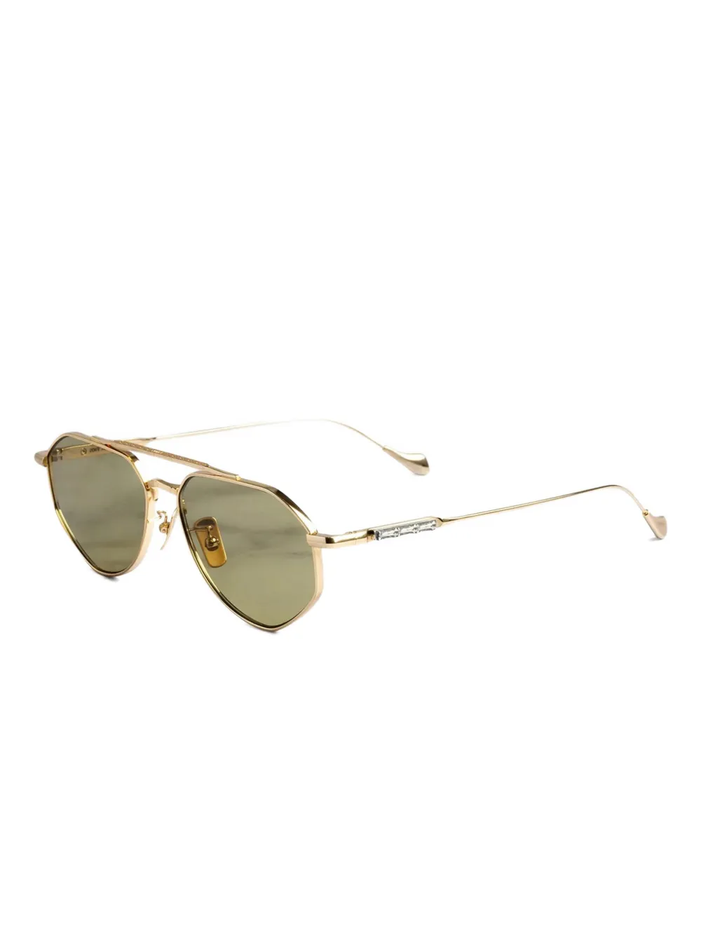 Cutler & Gross x TGF Lynott zonnebril met piloten montuur Goud