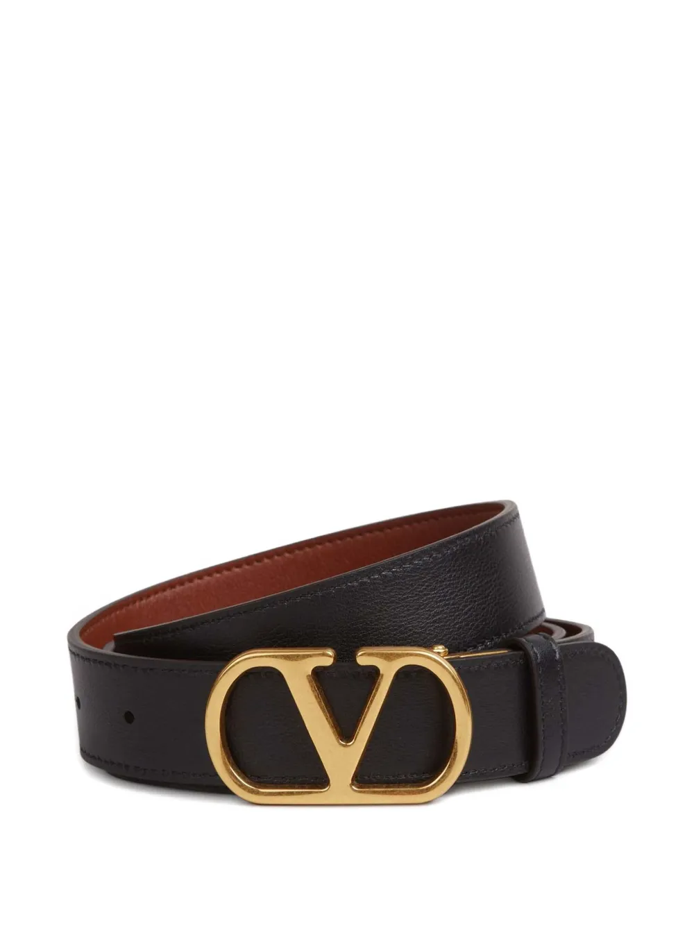 Valentino Garavani VLogo Signature leren riem Bruin