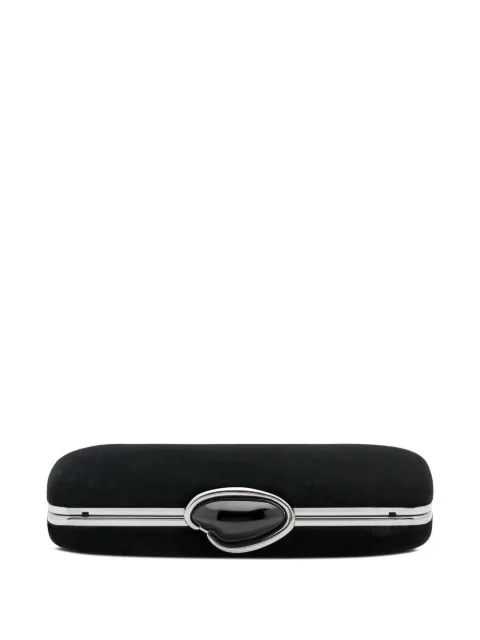 Oscar de la Renta O Minaudière velvet clutch bag