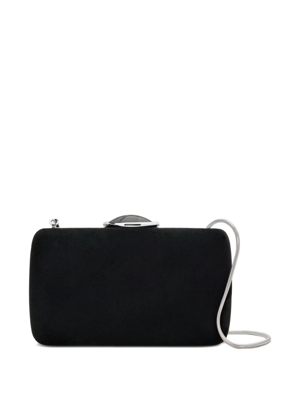 Oscar de la Renta O Minaudière velvet clutch bag - Zwart
