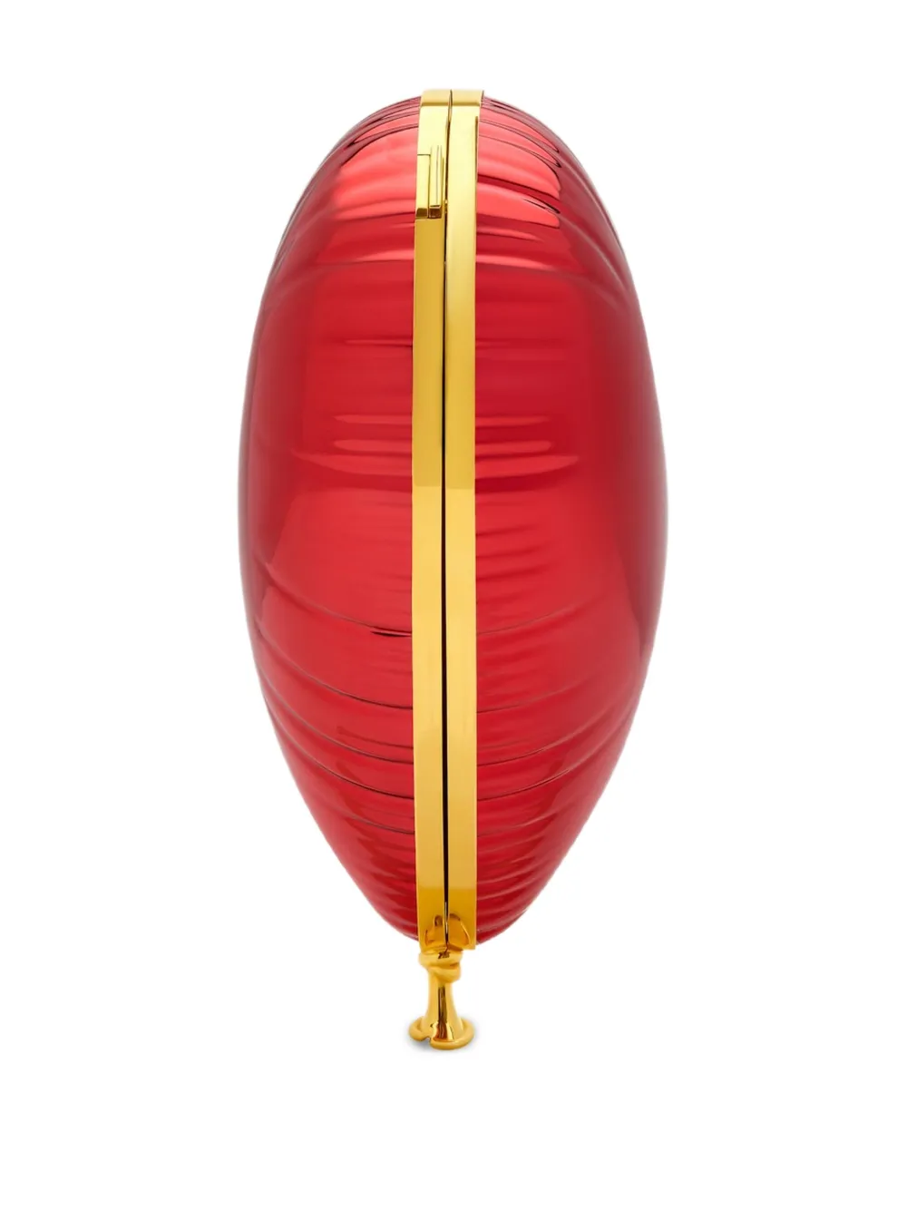 Oscar De La Renta Heart Balloon Clutch Bag In Red