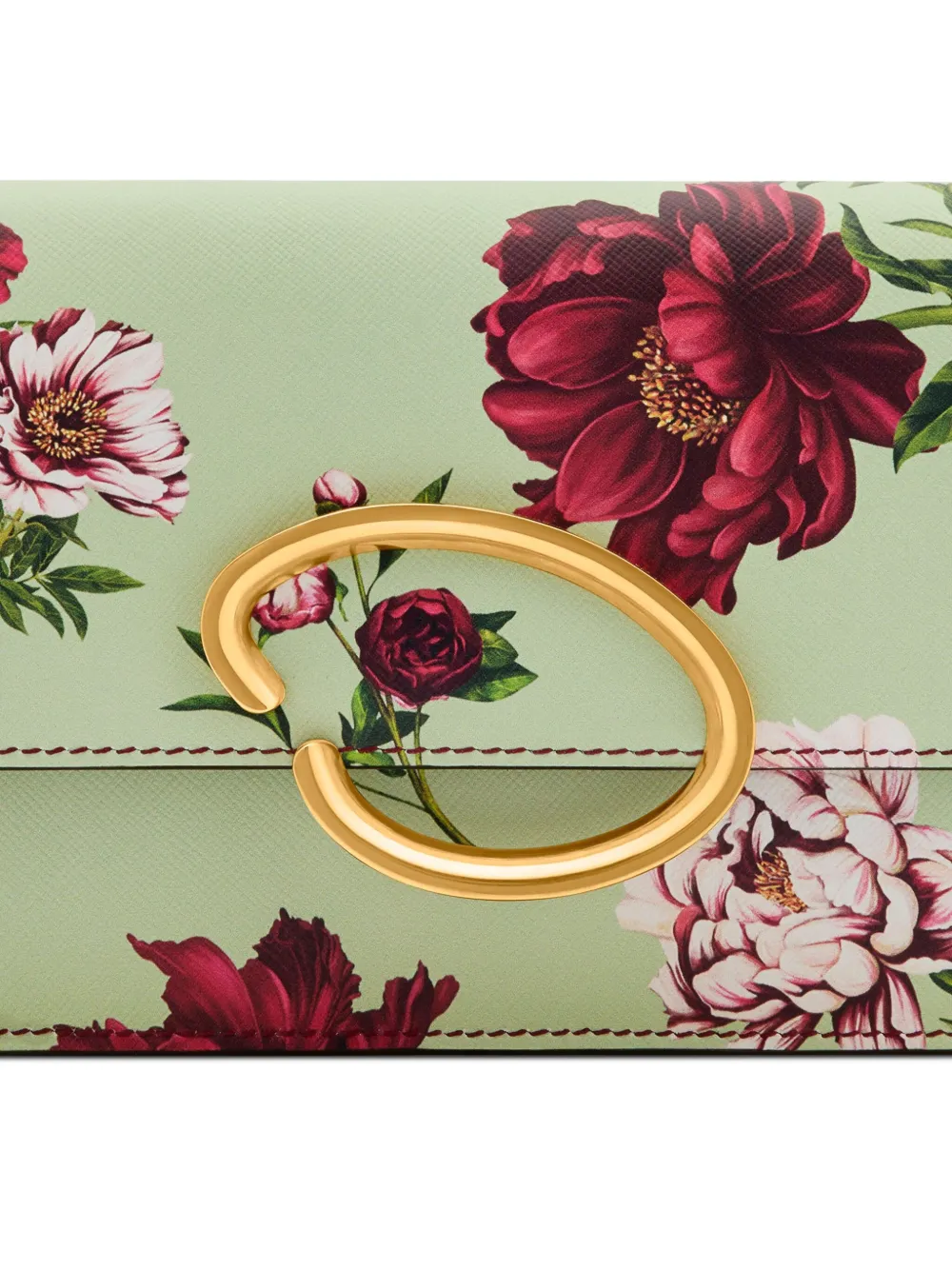 Oscar de la Renta Cherry Blossom crossbodytas Groen