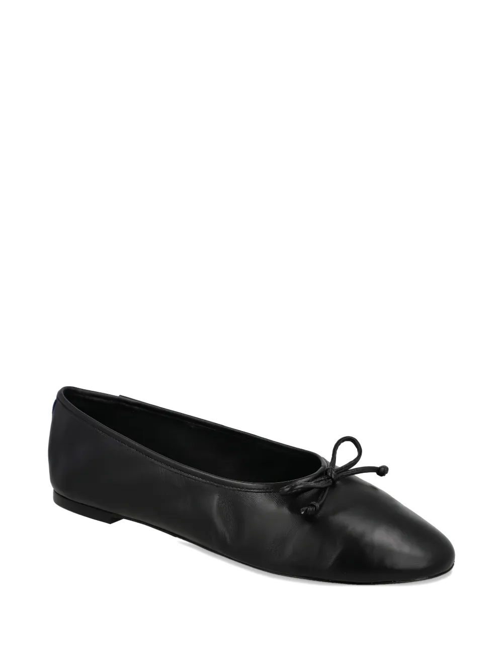 Blue Bird Shoes bow-detail leather ballet flats - Zwart