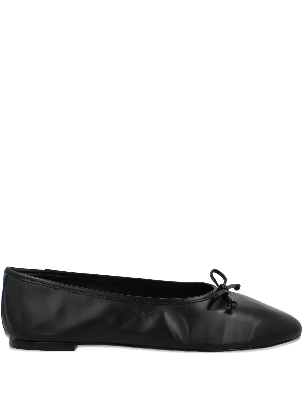 Blue Bird Shoes Leren ballerina's met strikdetail Zwart