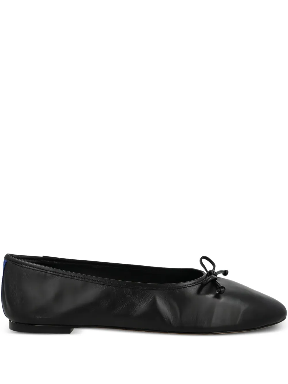 Blue Bird Shoes bow-detail leather ballet flats Black