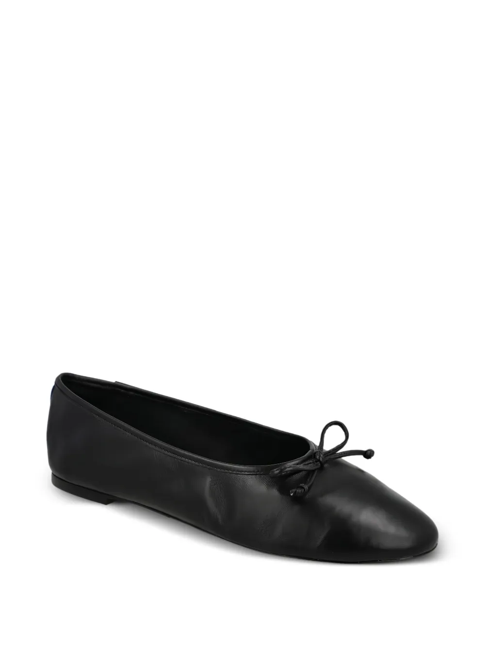 Blue Bird Shoes bow-detail leather ballet flats Black