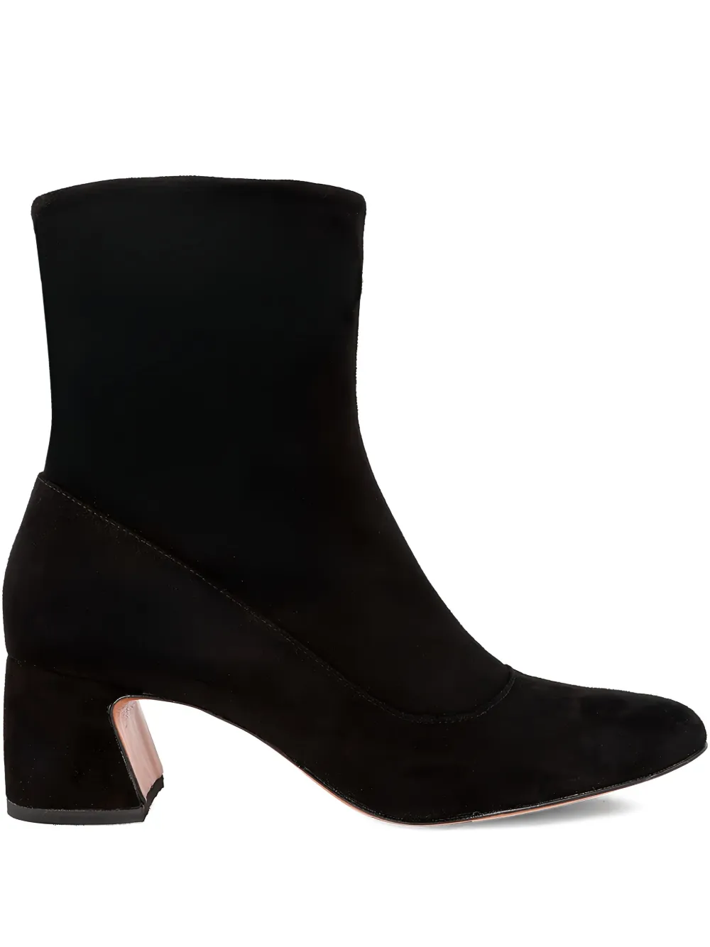 Blue Bird Shoes Silm Suede Boots In Black
