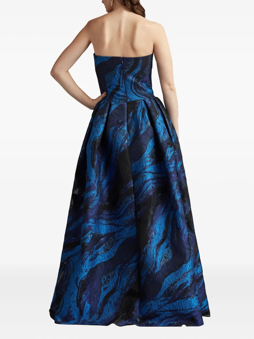 Tadashi Shoji Gedraaide avondjurk Blauw