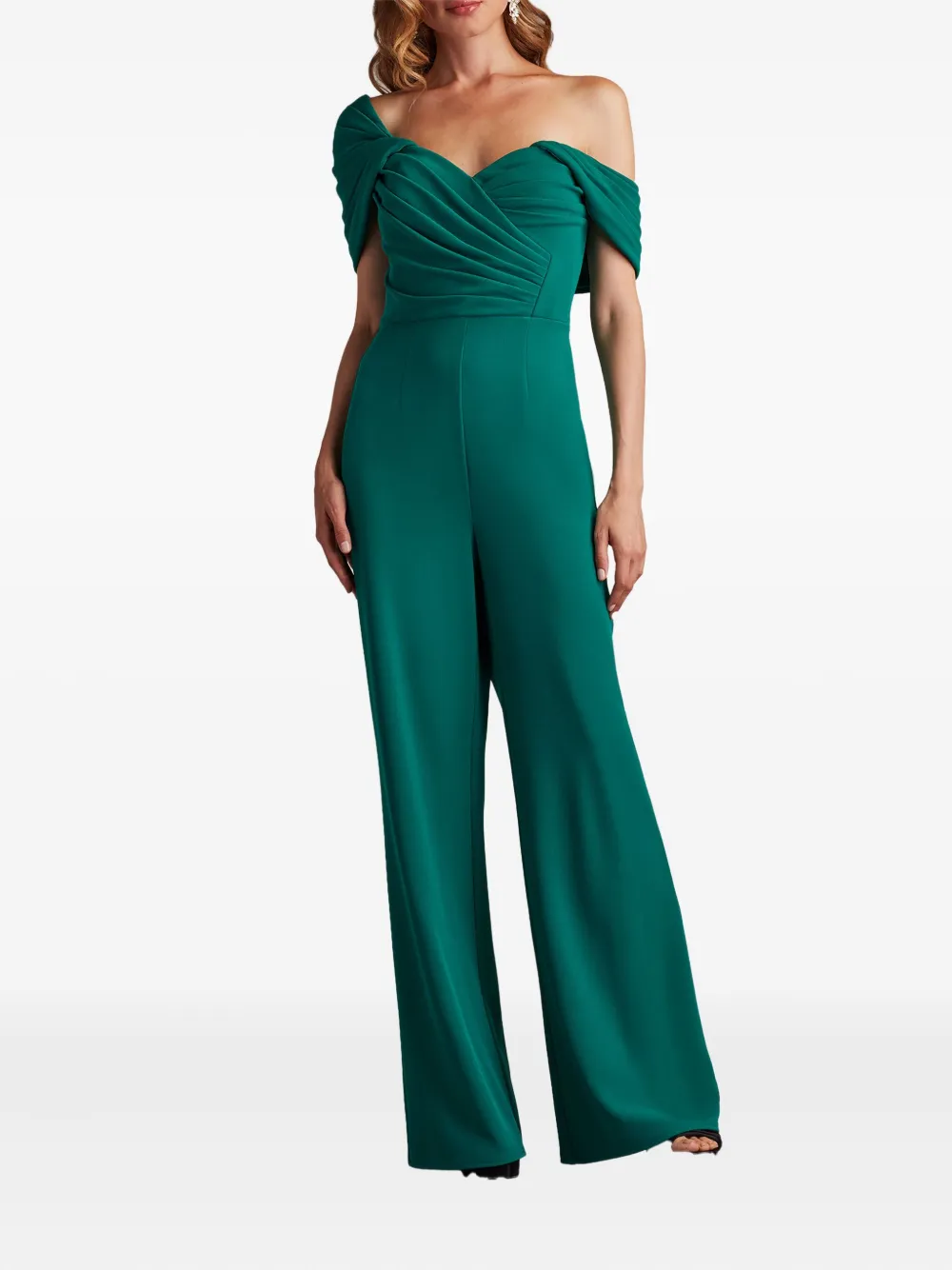Tadashi Shoji Off-shoulder jumpsuit - EMERALD