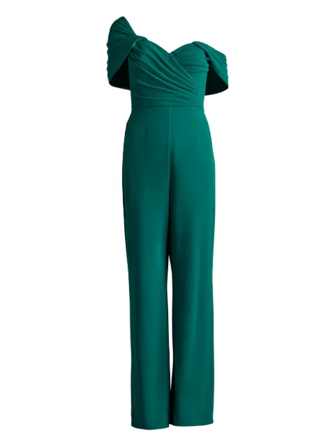 Tadashi Shoji draped off-shoulder jumpsuit