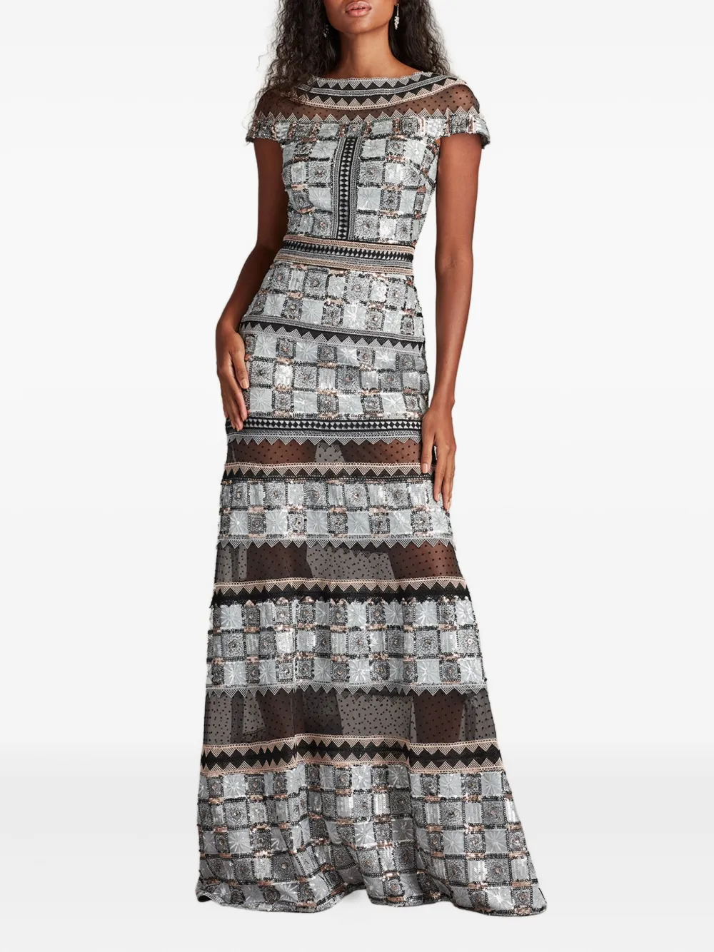Tadashi Shoji Jovie jurk Grijs