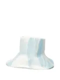 Yesey tie-dye wide-brim hat - White
